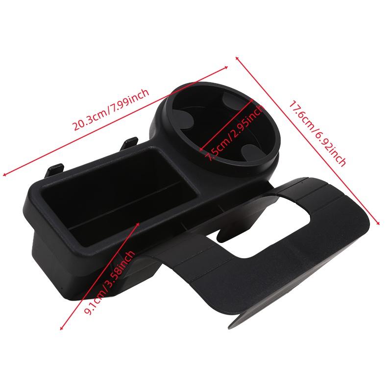 

Car Door Cup Holder 4 In 1 Hanging Side Door Extension Storage Box Auto Drink Holder Multi-Functional Car Organizer 301-400ml чёрный