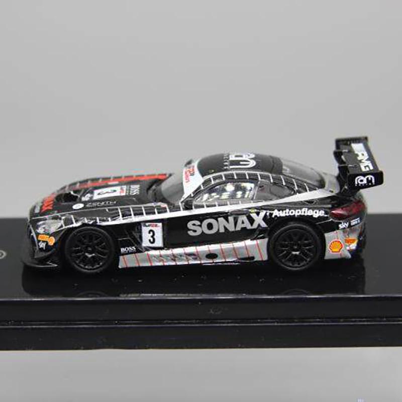 PARA 1:64 BENZ GT3 2021 Gulf 12H Racing Sonax Alloy Car Diecasts & Toy Vehicles Car Model Miniature Scale Model Car For Children