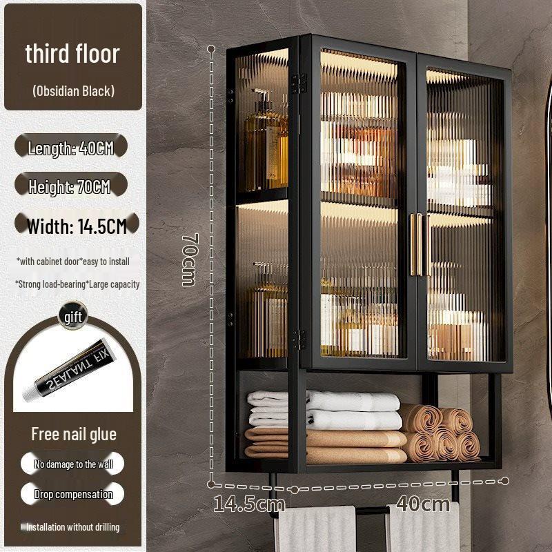 Waterproof Wall-Mounted Toilet Vanity Storage Cabinet
