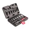 20 Pcs Ratchet Wrench Set Interchangeable 180 Degree Rotating Flex Head Wrench Screwdriver Bit Kit