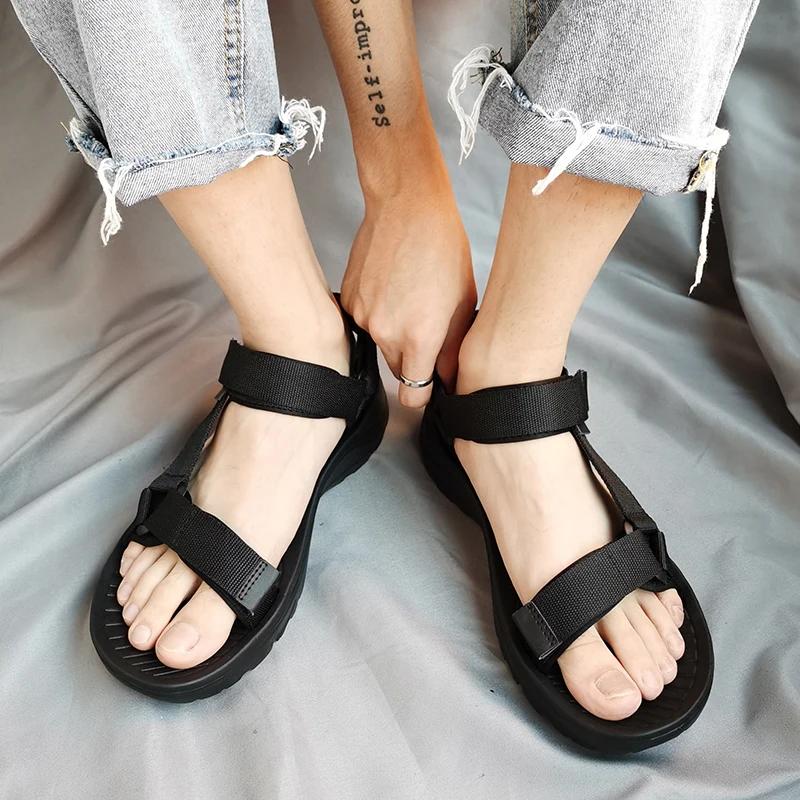 Outdoor Open Toes Beach Sandalias Ladies Fashion Non-Slip Walking Shoes Lightweight Summer Breathable Casual Sandals Women