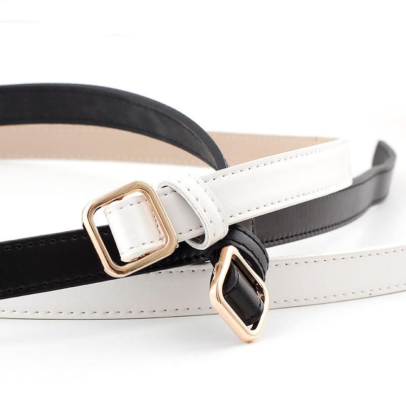 Chic Minimalist Women's Belt In Various Colors Great For Jeans And Casual Looks