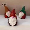 Rustic Farmhouse Gnome Ornament Wood Carved Figurine, Faceless Dwarf Statue, Seasonal Statue Handmade Mini Sculpture for Christmas Party Decoration