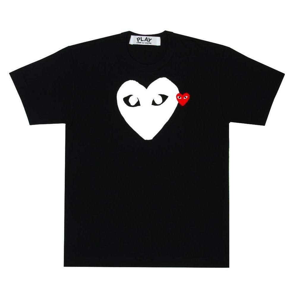 

PLAY Comme des Garc ons PLAY CDG Women T Shirt Black White AZ T115 051