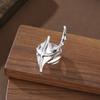 1-piece Fashionable Silver Color Irregular Opening Ring, Men's Personalized Trendy Holiday Party Jewelry Accessories