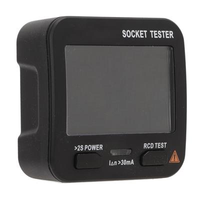 Steckdosentester Digitalanzeige Spannung Langlebiges Material Multifunktional Breite Anwendung Steckdosendetektor 0,1‑