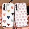 Liebe Handyhülle Für Samsung Galaxy M13 M14 M15 M23 M33 M35 M55 M54 M53 M34 Herz Nicht-Vergilbend Transparent Klar Mädchen TPU Hülle