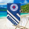 1pc Glasgow Rangers Beach Towel, Beach and Seaside Swimming Pool Equipment, Fashion Pattern, Rectangular, Travel Essentials