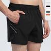 Men's Quick-Dry Three-Quarter Running Shorts, Moisture-Wicking Breathable Sportswear