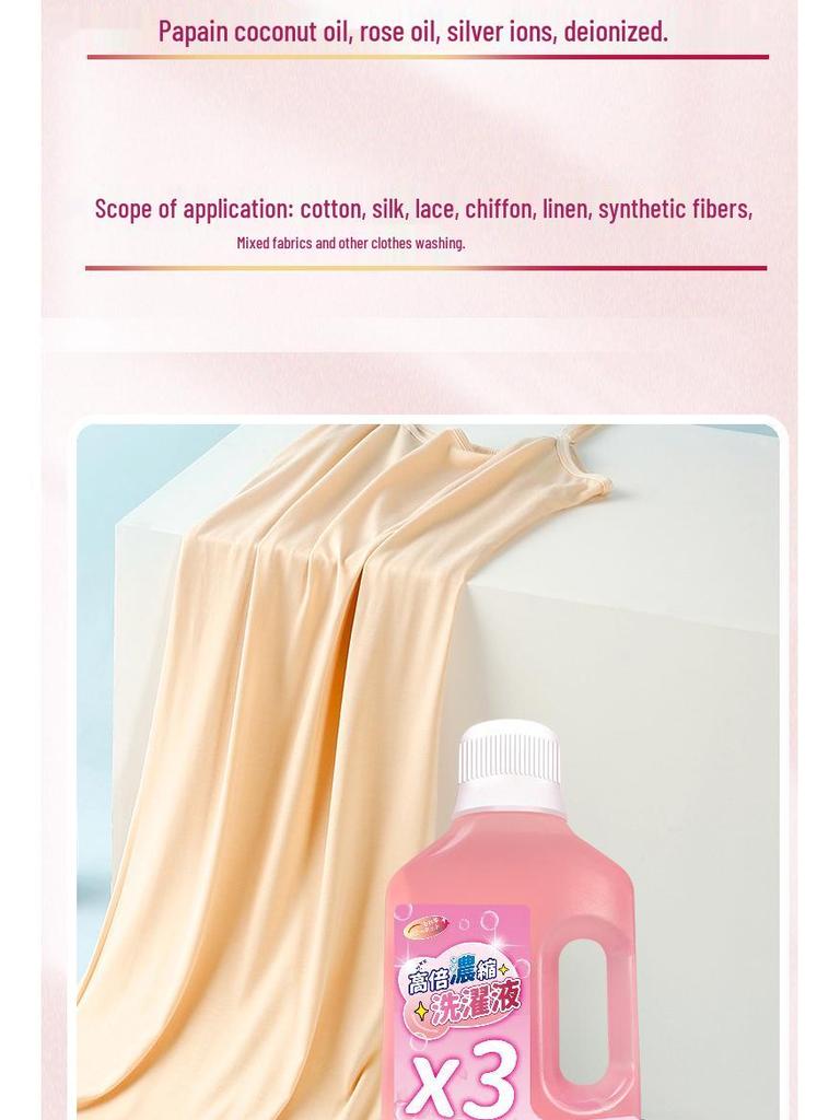 Wool & Cashmere Luxury Silk Fragrance Detergent for Hand-Washable Sweaters & Woolens