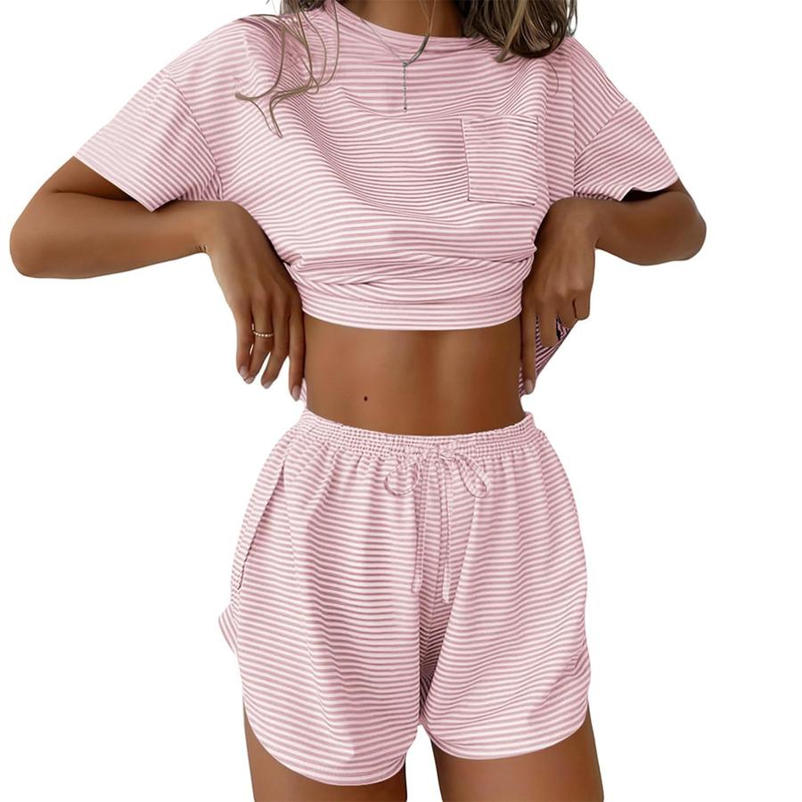 New Spring Summer Fashion Casual Home Clothes Y2K 2-Piece Set Women's Outfit