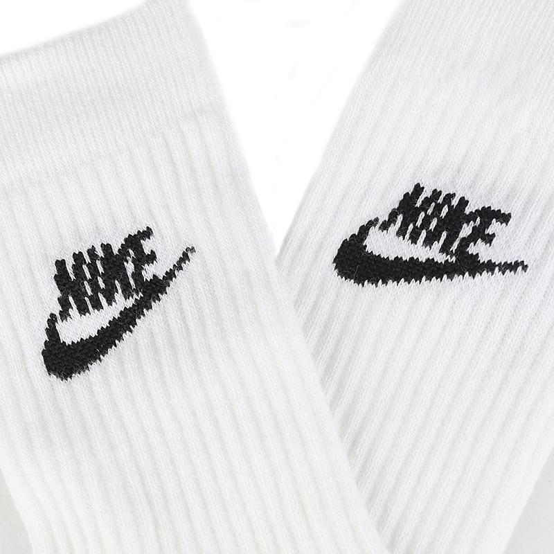 Nike Crew Socks Unisex 3 Pack White (Unisex) Crew Socks SK0109 911