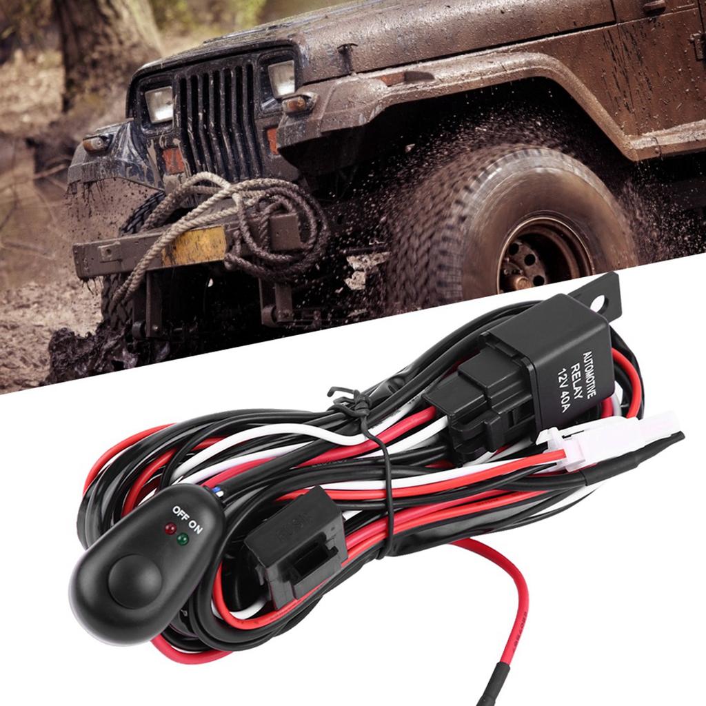 Car 180W Power Switch and Wiring Harness Kit for LED Light Bar(#1)
