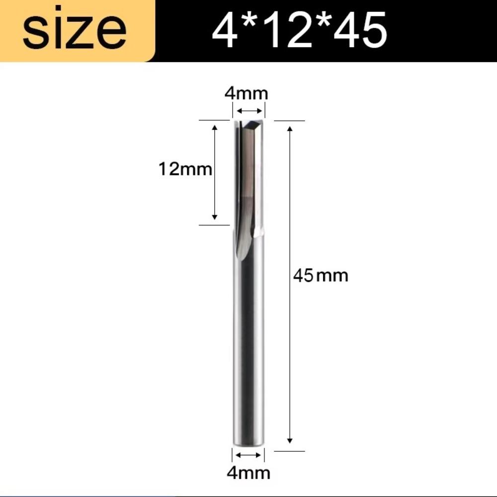 2 Flute Milling Cutter 3.175 4mm Shank Mill Cutter CNC Router Bit  Wood /MDF /Hard Wood/Acrylic/PVC