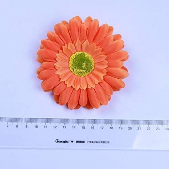 30 PCS/lot Artificial Flower Gerbera Daisy Flower Big Silk Sunflower Head DIY Home Decoration Wedding Flowers - (Color: Hot Pink)