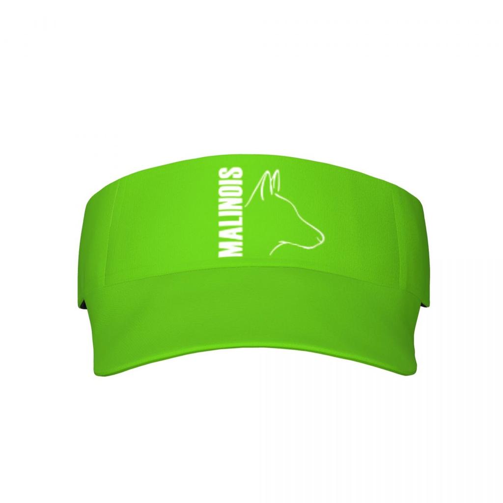 Perro Malinois belga adulto gorra con visera de protección solar vacía para mujeres Unisex visera ajustable protección UV para correr tenis Golf