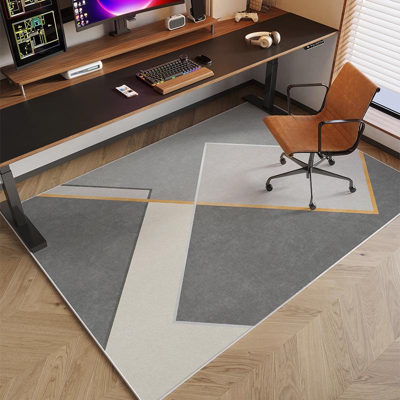 VIKAMA Study Roller Chair Carpet Bedroom Office Computer Chair Floor Mat Living Room Coffee Table Mat Home Decoration