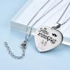 Sisters Necklaces from Best Friends Necklace Heart Jewelry Gift for Sisters BFF Stainless Steel Material for Woman