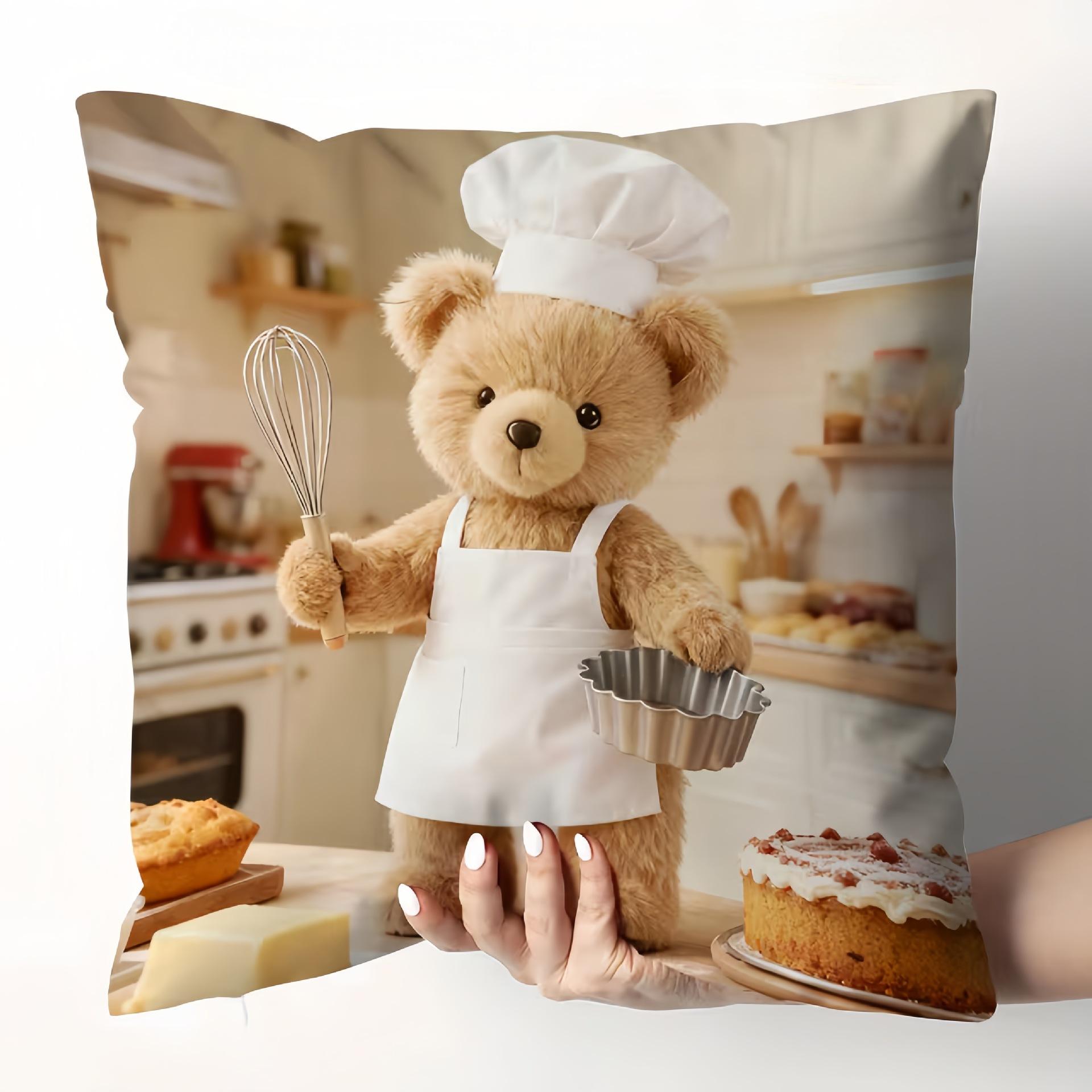 

2D Плоский, Очаровательный Принт Пары Альпак, Наволочка, Не Настоящая Вышивка, Акцент для Спальни, Игривый Дизайн