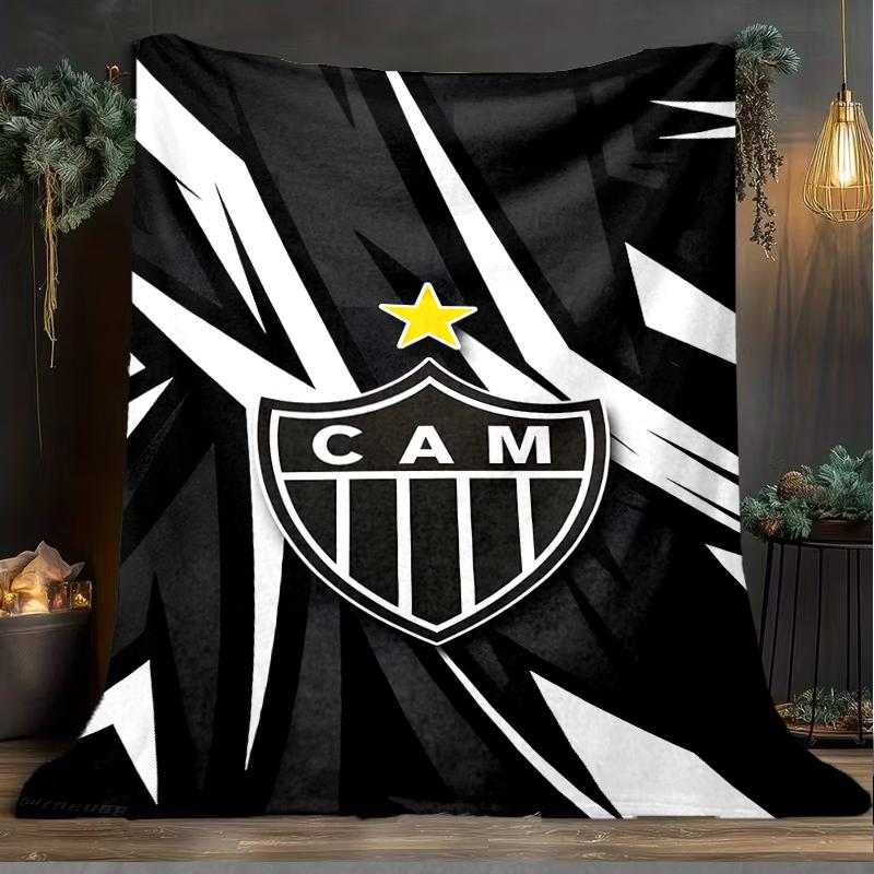 1PC Love For Atlético  Printed Soft Flannel Blanket Throw for Adult Bedroom Living Room Sofa Camping Travel Fan gifts Christmas Gifts
