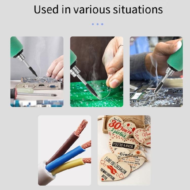 USB Intelligent Electric Soldering Iron 230-450℃ Rapid Heating Soldering Pen Rechargeable Carrying Case Adjustable