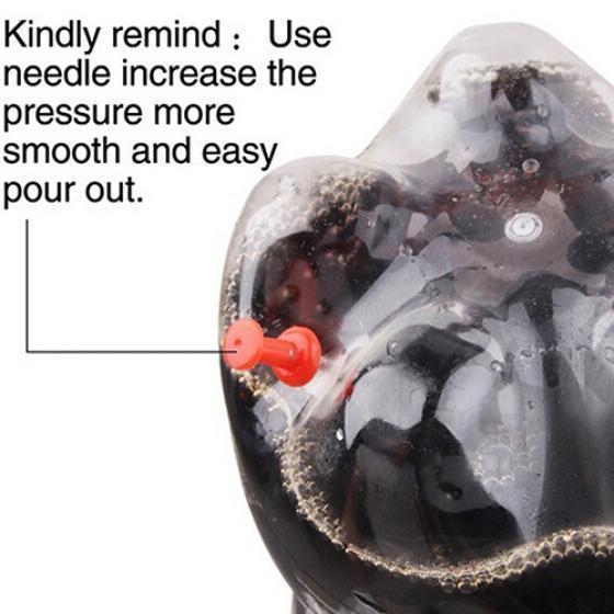 Creative Soda Drink Dispense Gadget Party Cola Drinking Automatisk Dispenser Tool