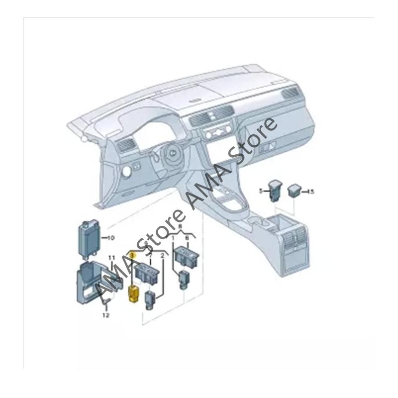 X7JF Car Stereo Auxiliary Input Socket Plastic Connector With Corrosion Resistant Contacts For Select Automobile Models