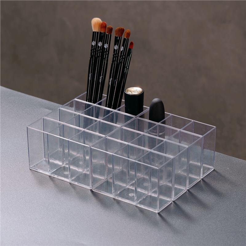 Transparent Wall-Mounted Mirror Cabinet for Bathroom Cosmetics and Lipstick Storage