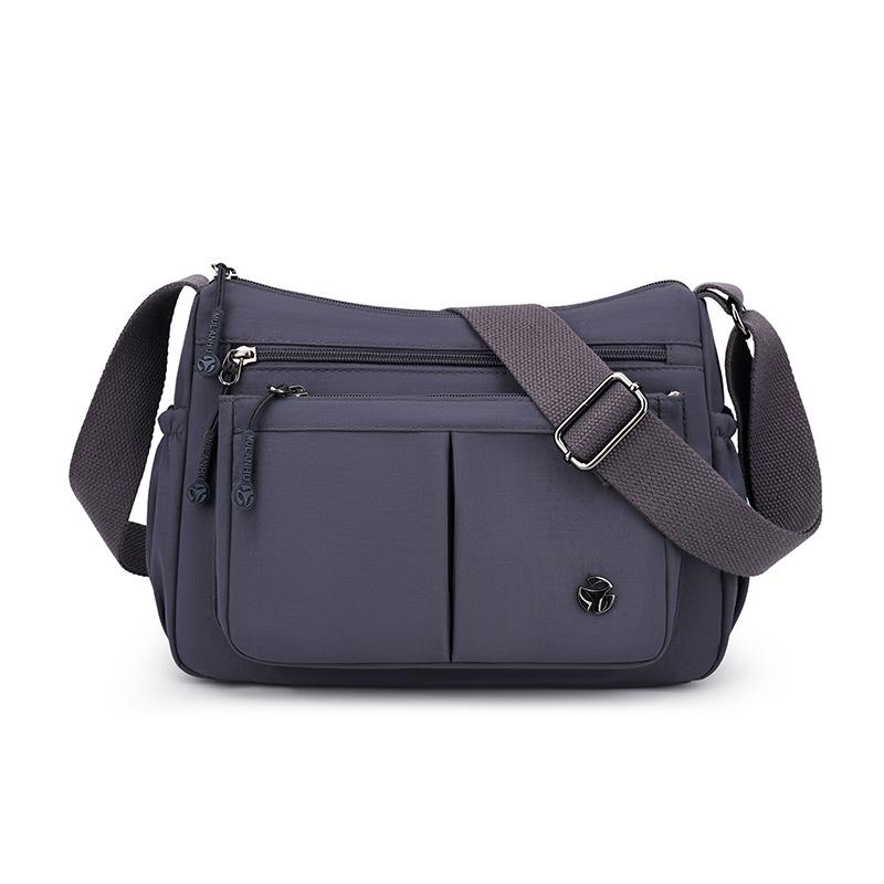 

Женская сумка большой вместимости на плечо/кроссбоди, легкая нейлоновая сумка для мамы темно-фиолетового