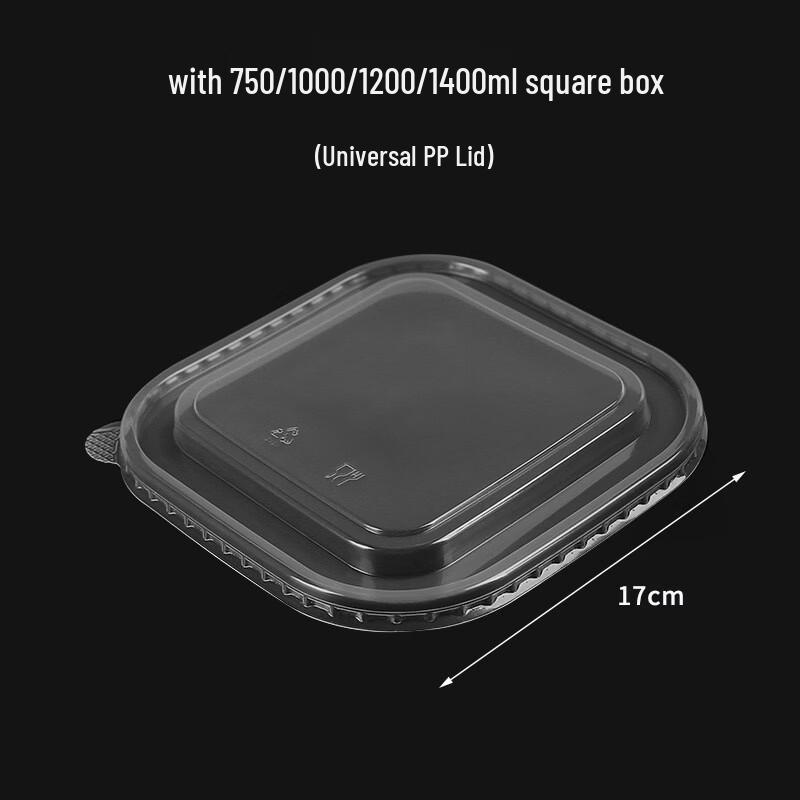 

Kraft Paper Disposable Square Food Containers