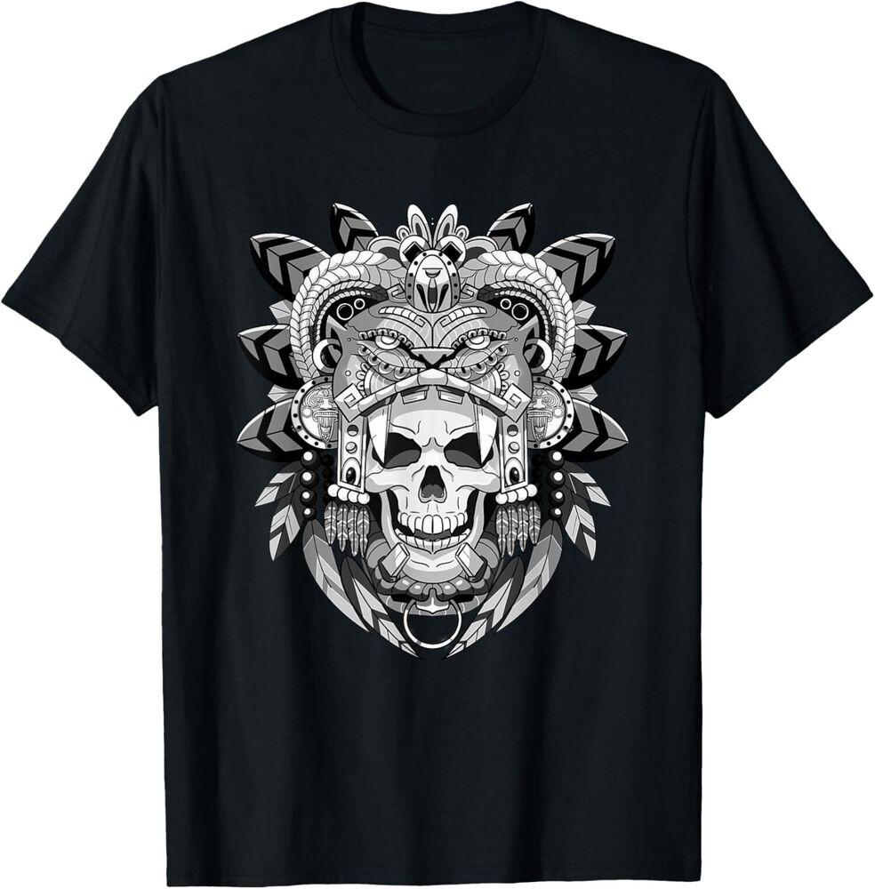 NEW LIMITED Aztec Warrior Skeleton Mexican Aztec Civilization T-Shirt Tops Tee
