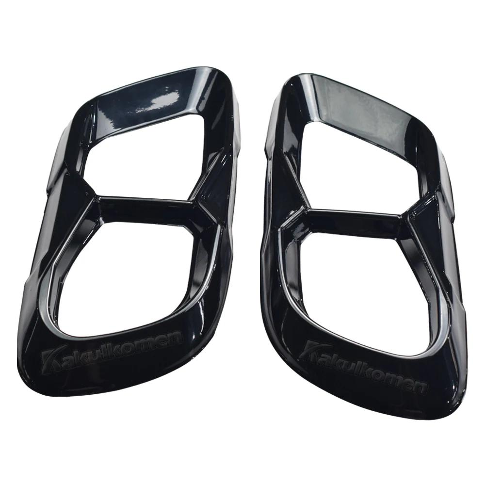 

For BMW X5 G05 X6 G06 X7 G07 - M Sport Version Stainless Steel Car Tail Muffler Exhaust Pipe Output Cover Bodykit Trims Glossy Black
