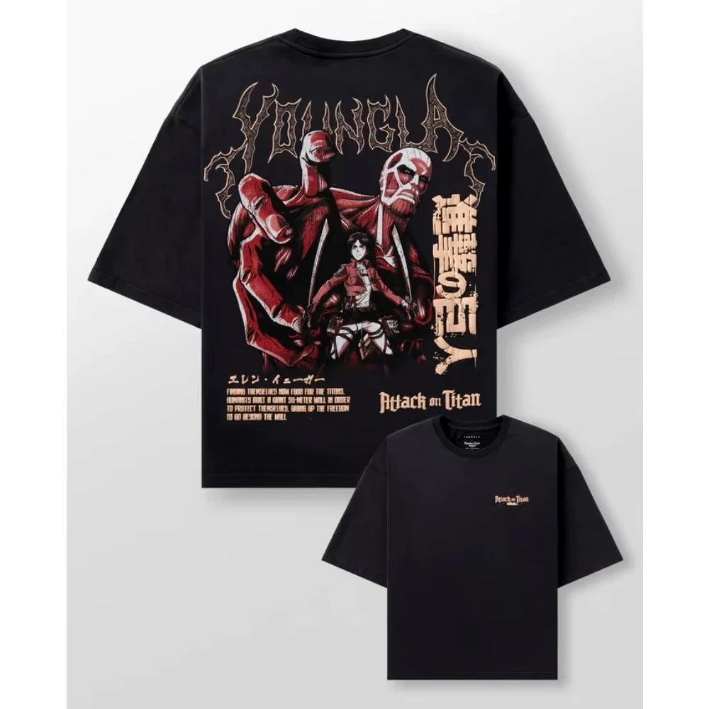 Hot Sale Japanese Animation Y2K Pattern Printing Trend Brand Short Sleeve Men Women Ins High Street Summer T-Shirt