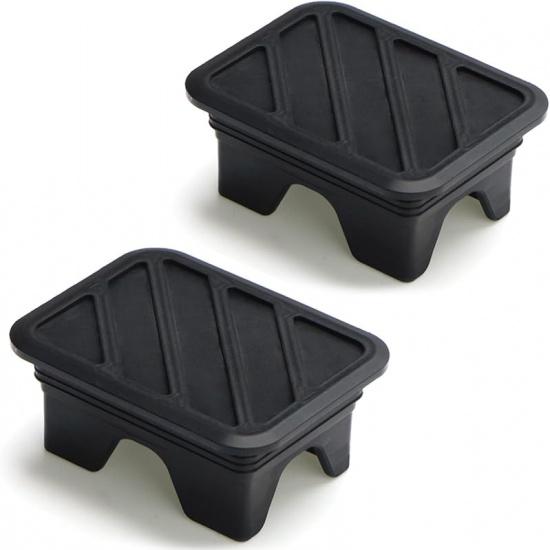 JERBOR 2Pack Silicone Pickup Trucks BedRail Stake Pocket Covers for Dodge Ram 1500 2500 3500 2009-2018 Truck Bed Rail Stake Pocket Plugs
