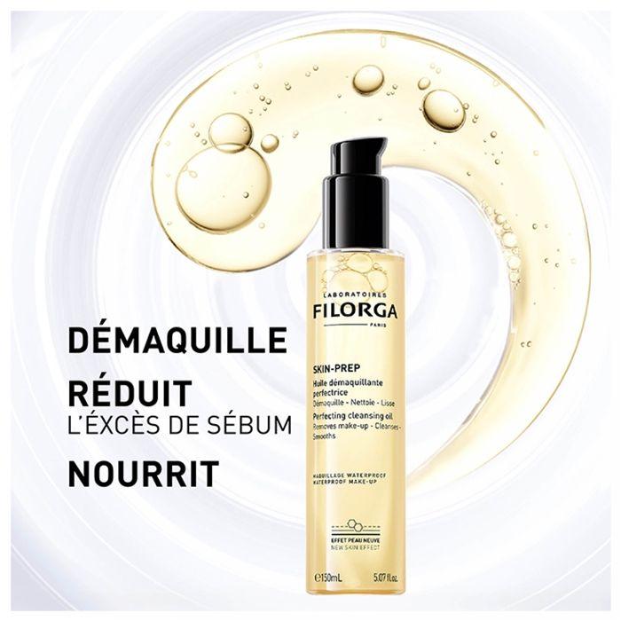Huile Démaquillante - Filorga - Skin Prep - 150 ml - Nettoyant visage - Tous types de peau