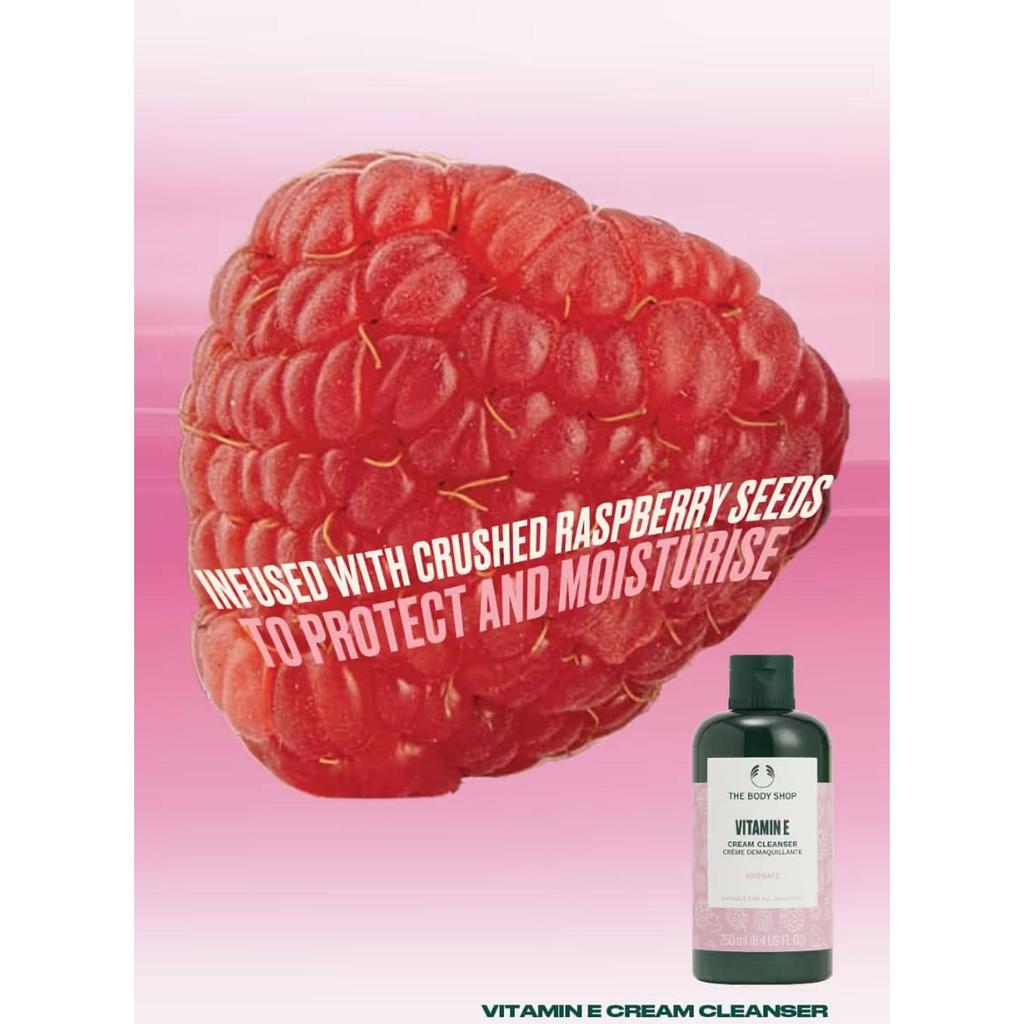 The Body Shop Vitamin E Reinigungscreme 250ML Packung für alle Hauttypen Entfernt Make-up & Unreinheiten