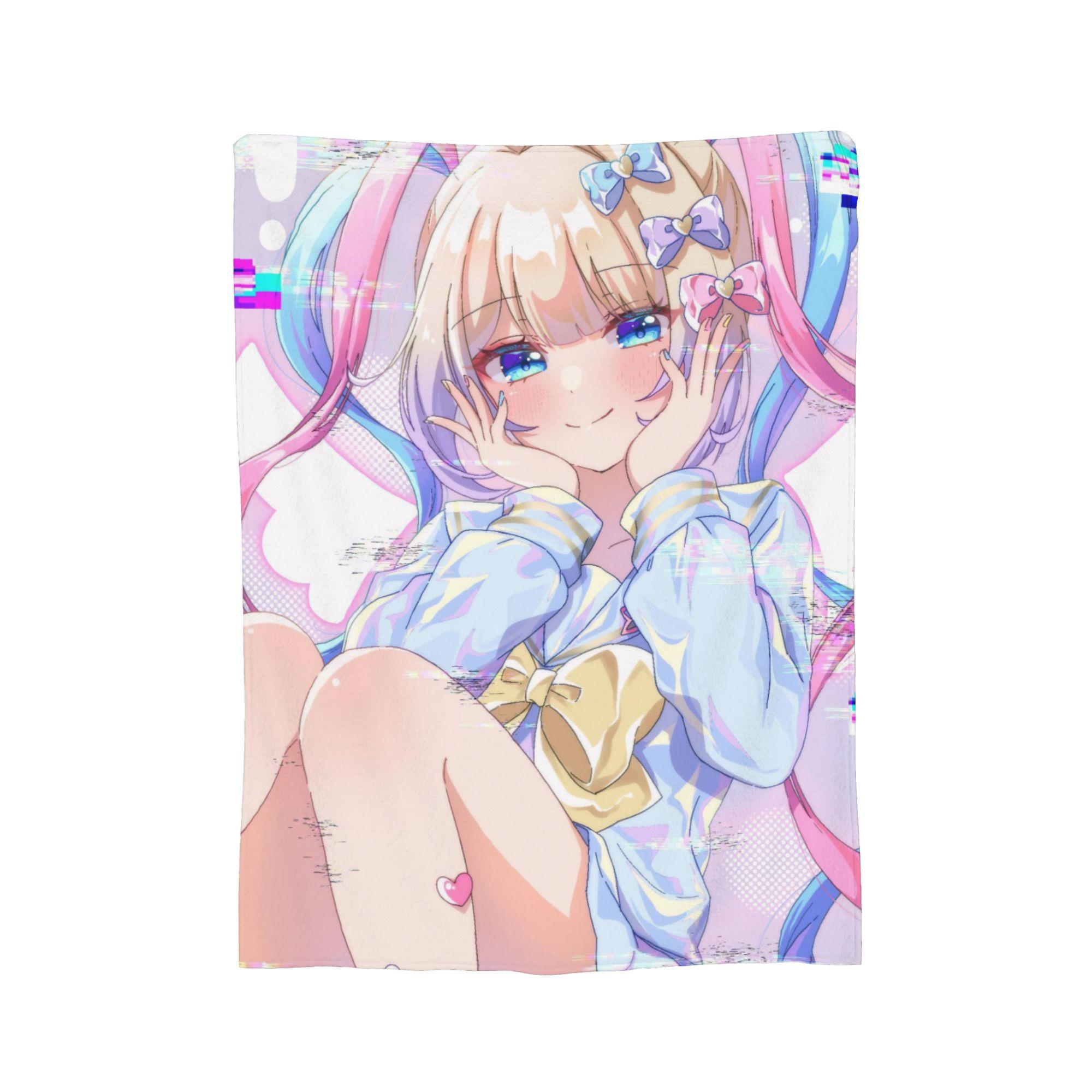 

Needy Streamer Overload Blanket Flannel Winter Ame-chan KAngel Portable Warm Throw Blankets for Bedding Couch Bedspreads 30x40in