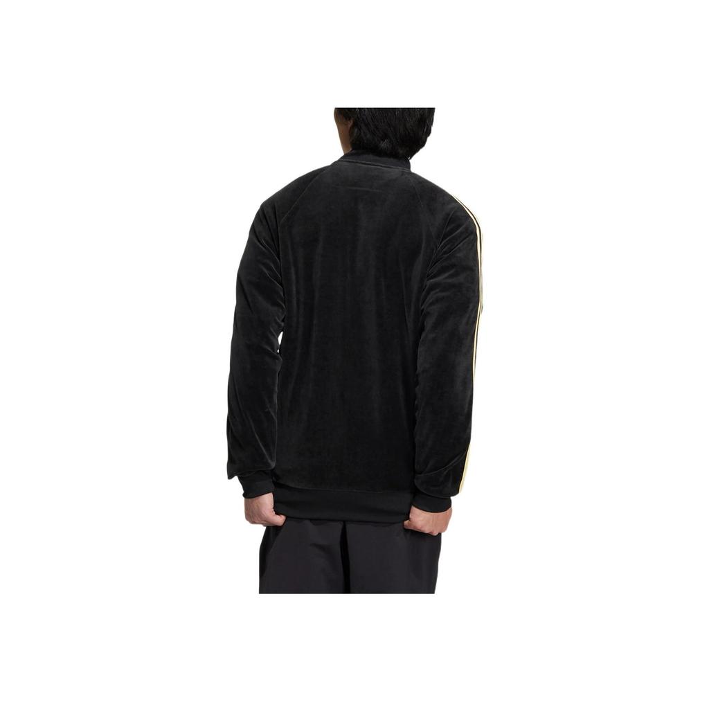 adidas Originals Adicolor Classics Velour Track Top Black HR3445