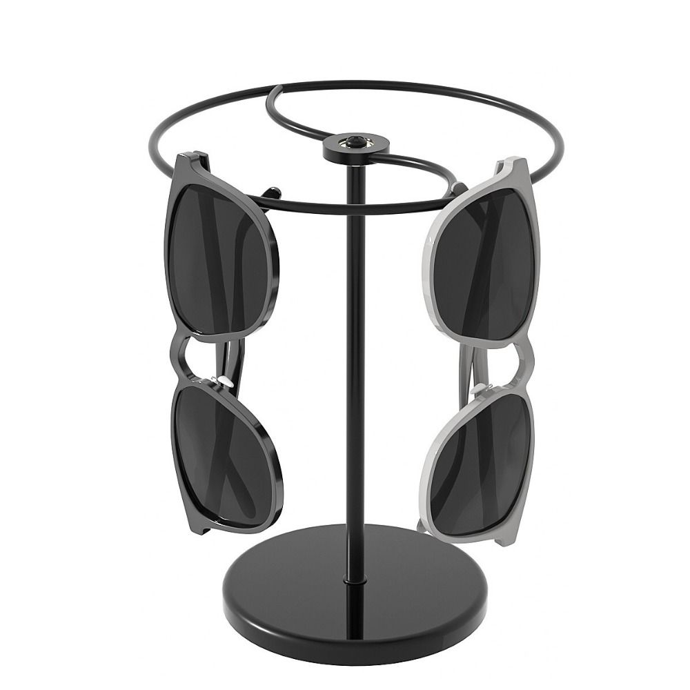 Trendy Rotatable Desktop Eyeglasses Rack Detachable Minimalist Storage Rack Sunglasses Organizer
