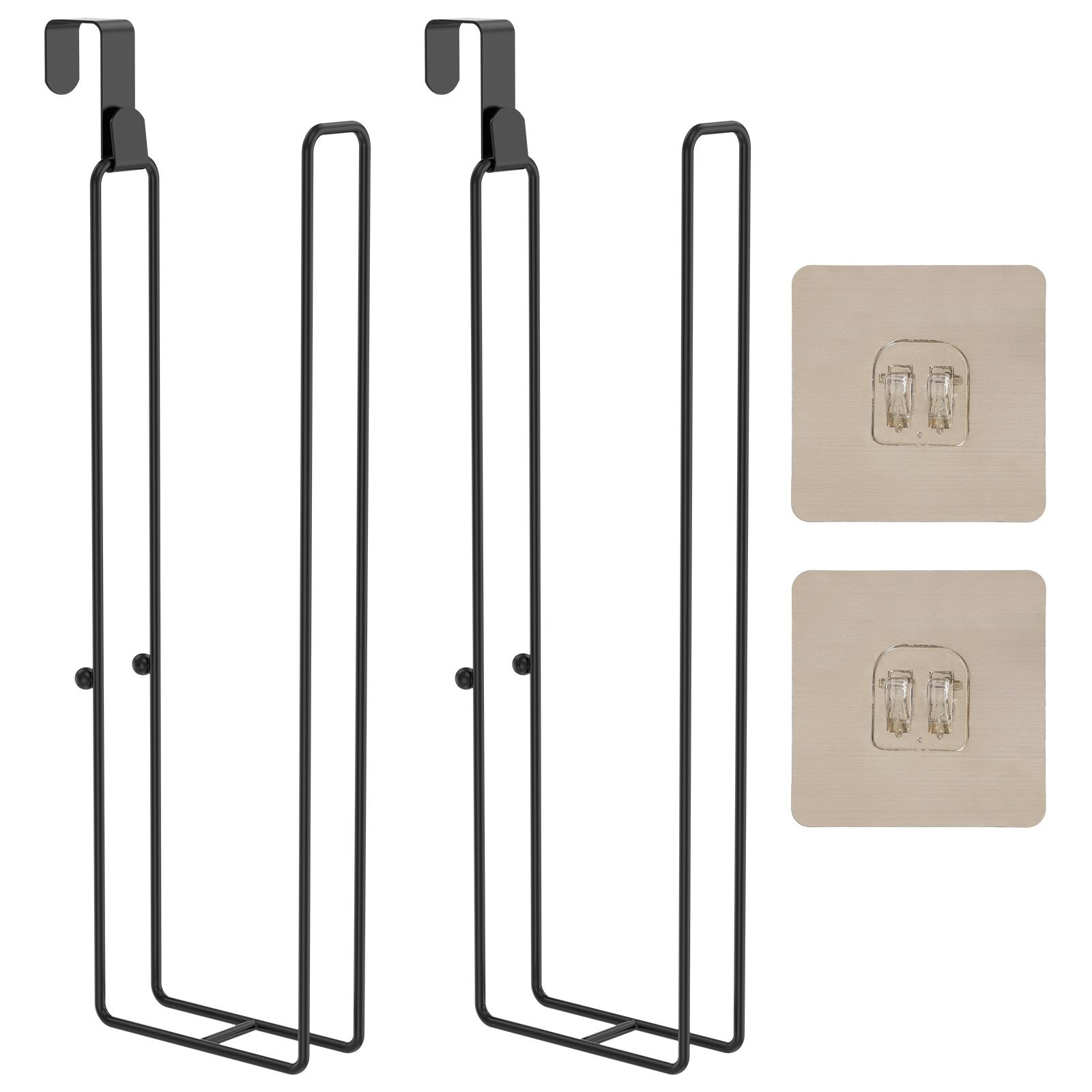 

2Pcs Toilet Paper Roll Holder for Over The Tank Hanging Tissue Racks Bathroom Self Adhesive Wall Mount Storage Shelf