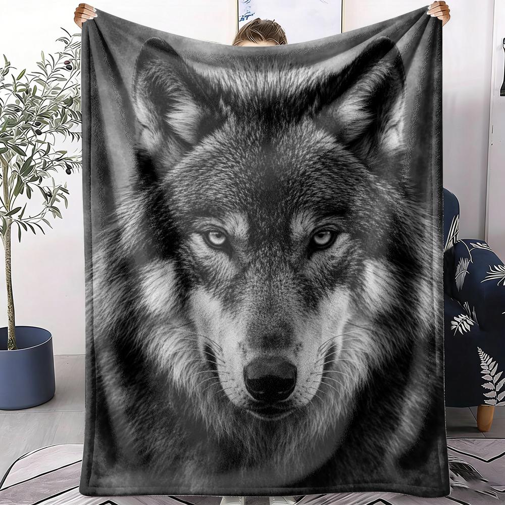 Black And White Tiger Throw Summer Lightweight Flannel Blanket Soft Breathable AC Throw for Sofa Bed Travel Cozy Nap