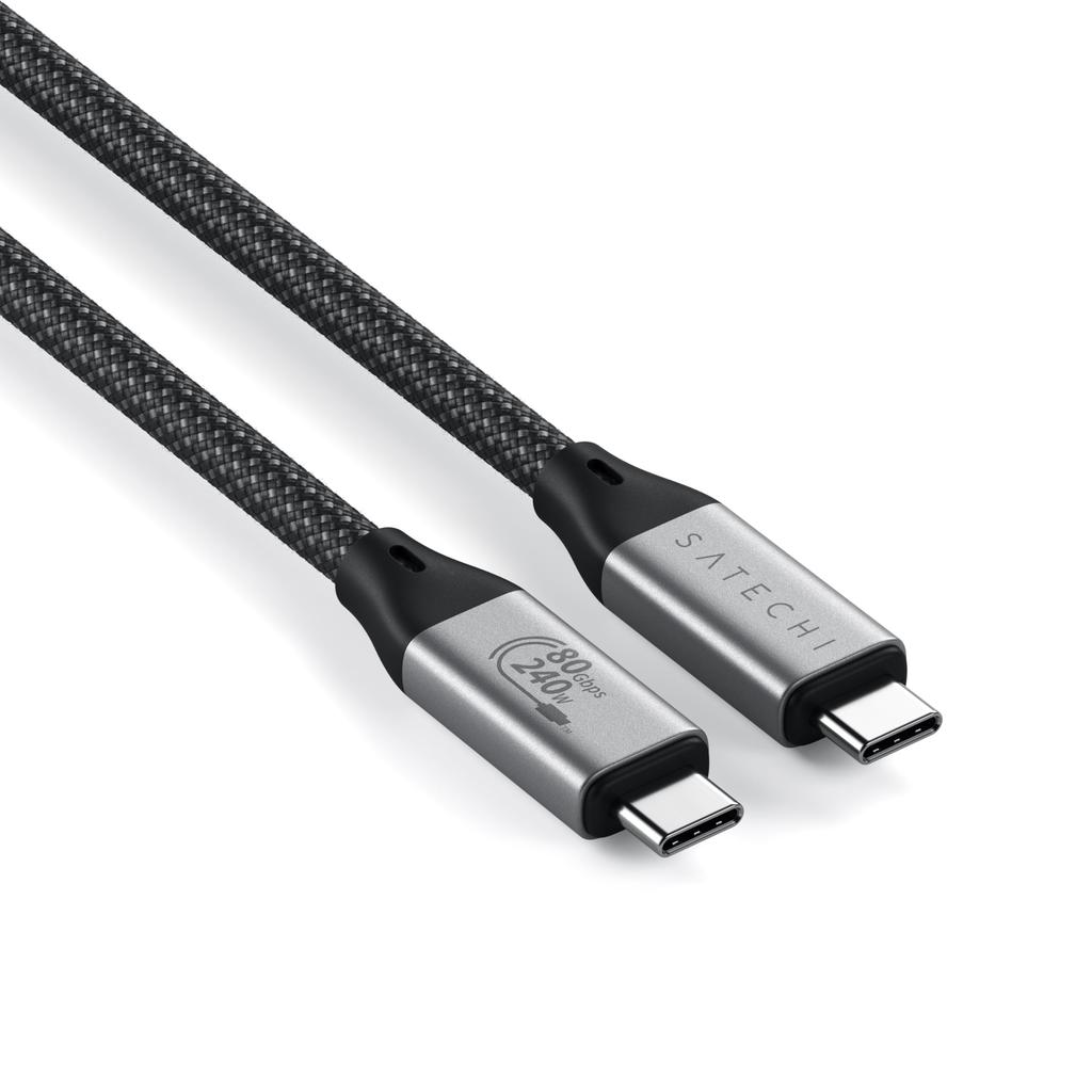 SATECHI USB4 V2 Pro Up to 120Gbps Data 240W PD Thunderbolt Compatible with and More Cable, 1.2m/3.9ft USB-C Cable, Transfer, Charging, 8K@60Hz