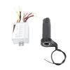 24V 500W Brushed Controller Broken Line Electroplate Throttle Grip Set for Electric Bike
