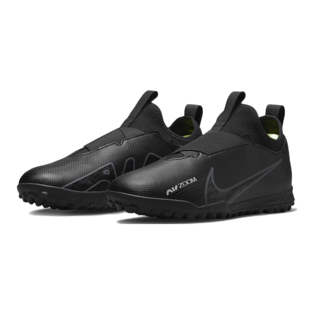 New Nike Zoom Mercurial Vapor 15 Academy TF GS 'Black Dark Smoke Grey' DJ5621-001