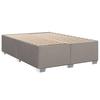 Vidaxl Letto Continentale Con Materasso, Taupe, Tessuto, 140X190 Cm
