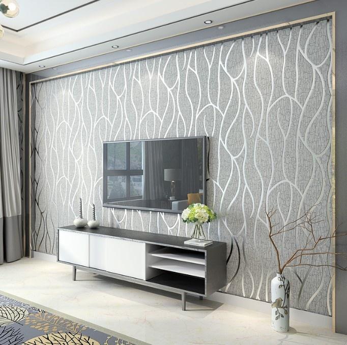 3D Embossed Non-Woven Wallpaper Soft Suede Texture Wall Covering TV Unit, Couch Backdrop & Bedroom (Unpasted, DIY Friendly)