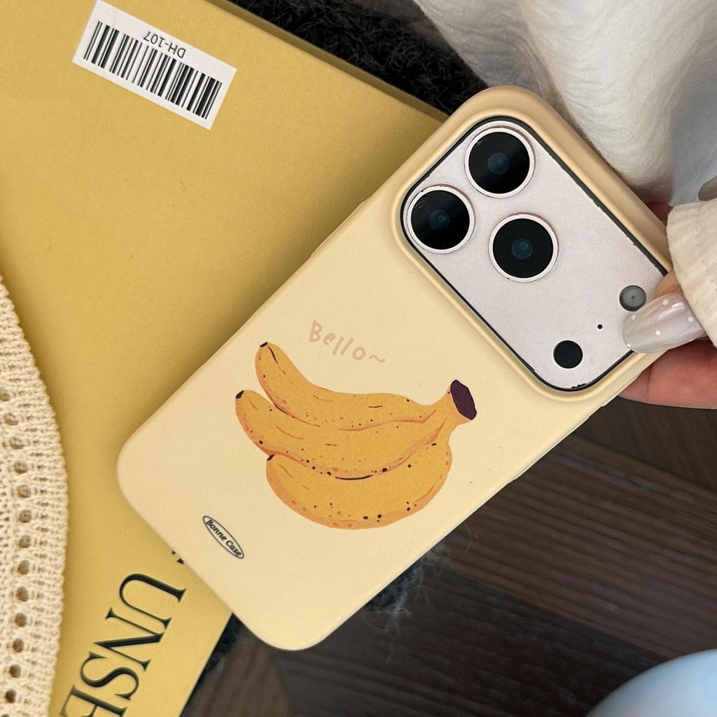 Funda Creativa de Plátano para iPhone 16, iPhone 17 y iPhone 17 Pro Max