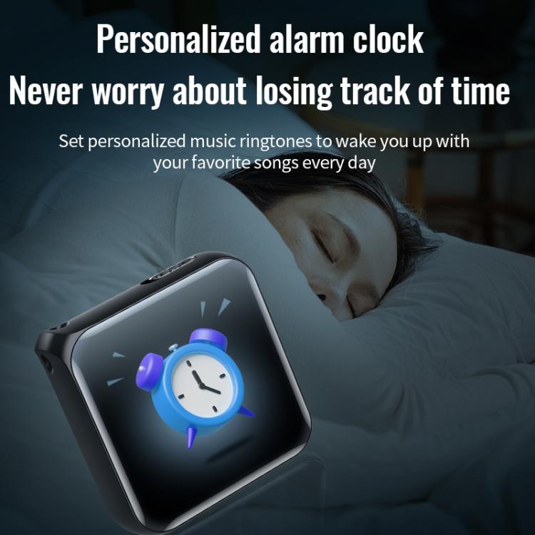4GB / 8GB /16GB / 32GB / 64GB / 128GB 1.44 Inch Screen MP3 Music Player Radio Alarm Clock E-book Voice Sound Recorder