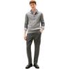 Tommy Hilfiger Fashionable Cable Knit Half High Neck Half Zip Pullover Sweater With Brand Logo Slim Fit Comfortable Versatile Long Sleeve MW36532-020