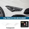 For Mercedes Benz CLA/CLE/CLS TPU Car Headlight Protective Film Smoke Black Gloss Pre-Cut PPF Anti-Scratch Vinyl Wrap Cover Kit